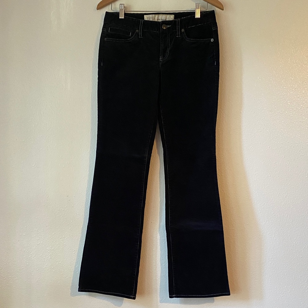 Vintage Ann Taylor LOFT Slim Boot Cut Corduroy Women's Size 4 Dark Blue
